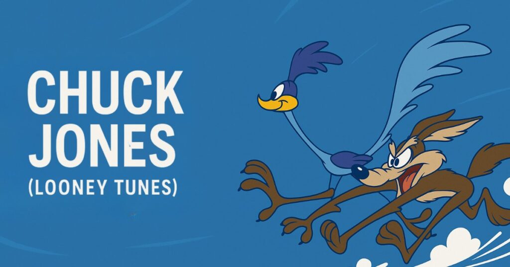 Two classic cartoon characters stand side by side. On the left, a tall rabbit with long ears and a confident smile stands with arms crossed. On the right, a duck with a wide beak and expressive eyes gestures animatedly with open arms. The image is in black and white with a simple background.